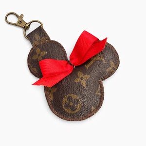 Upcycled Fashion Keychain / Bag Charm